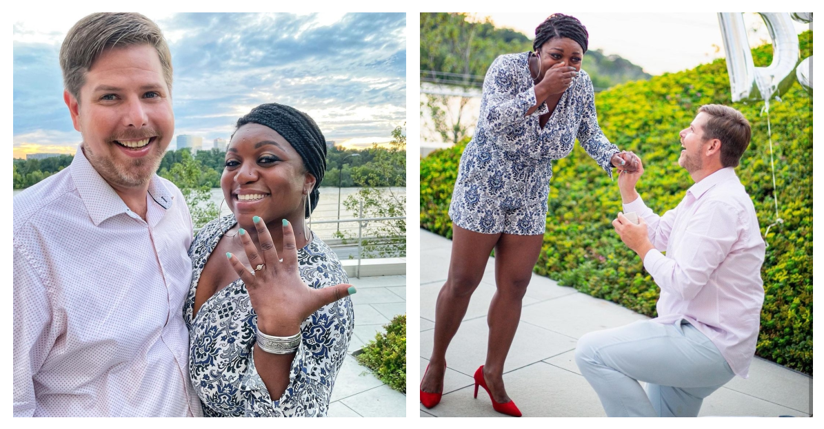 Deesha Dyer and Wes More engagement - Washington D.C.