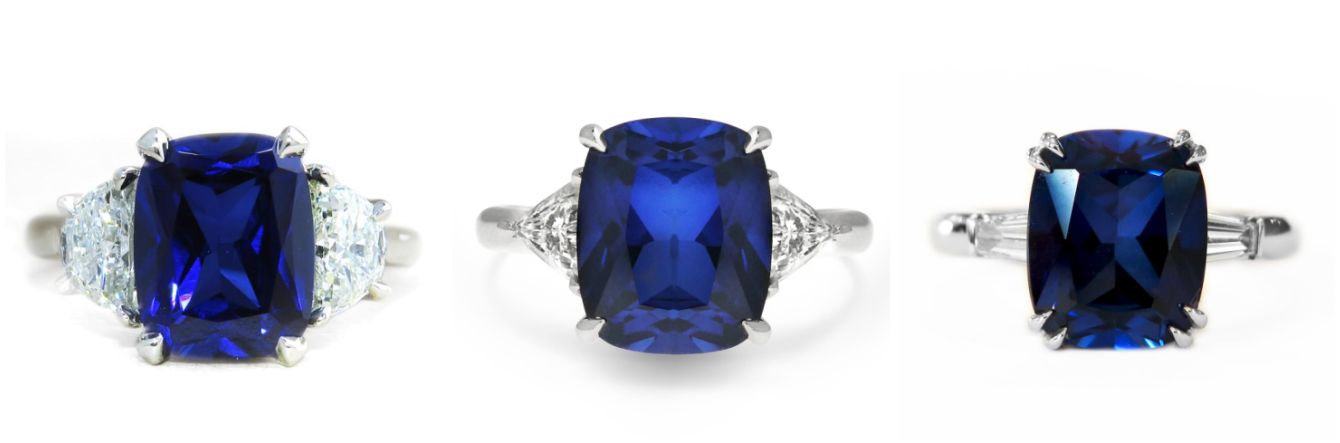 Popular blue sapphire engagement rings