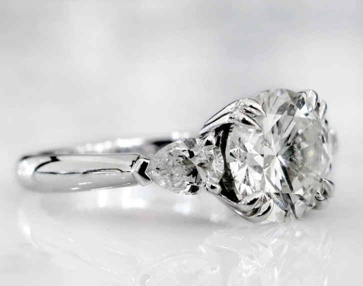 Platinum Three Stone Diamond Engagement Ring #106519 - Seattle Bellevue |  Joseph Jewelry