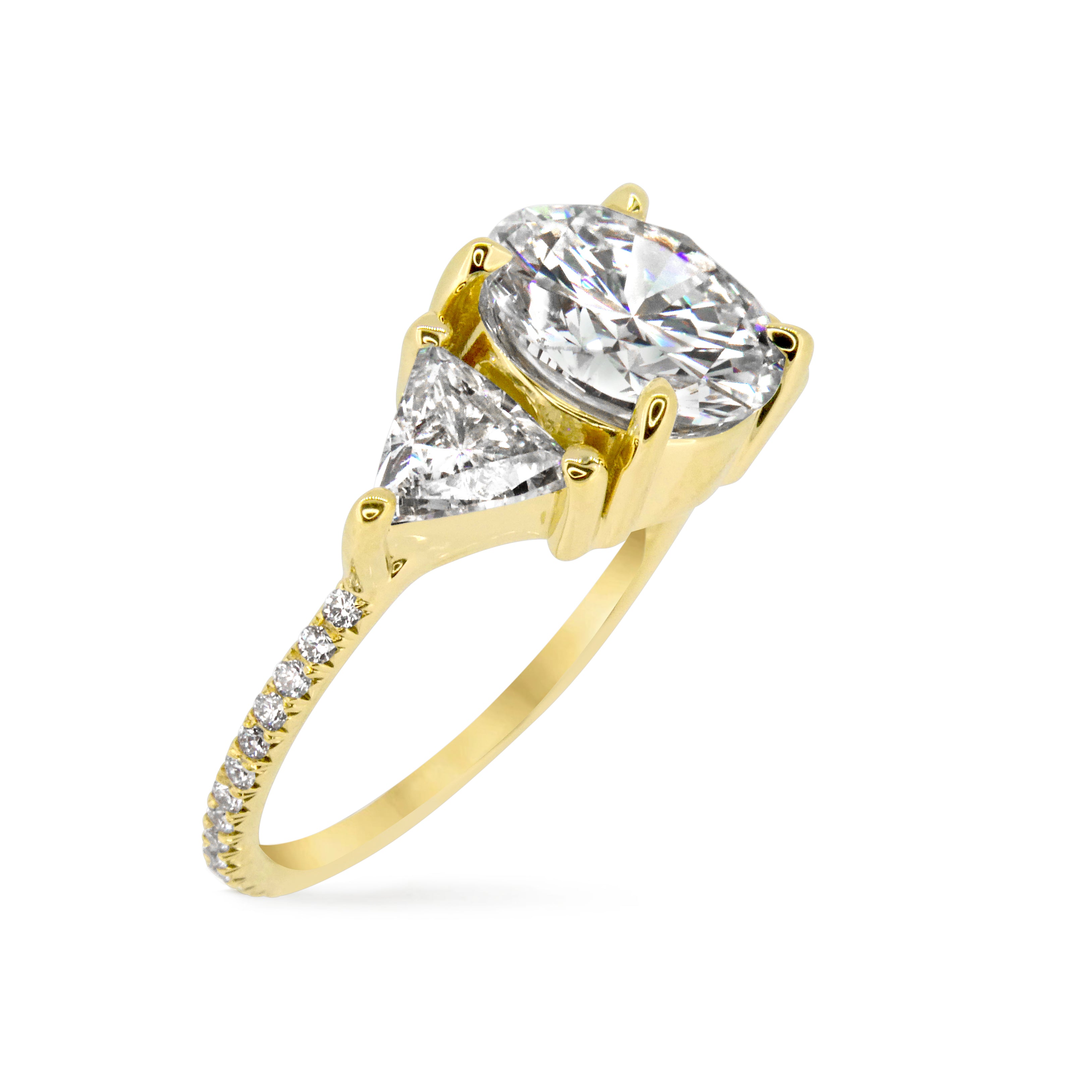 Cosette 2.01ct Three-Stone Diamond Engagement Ring