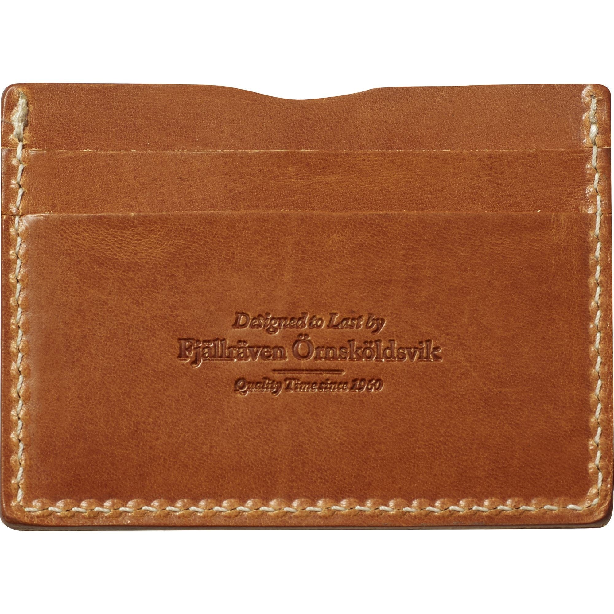 Fjallraven - Leather Passport Cover, Leather Cognac