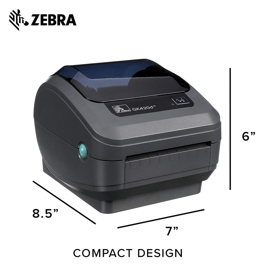 Zebra Gk420d Direct Thermal Desktop Printer Gk42 202210 000 Cynrgi Direct 8825