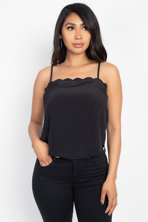 Scallop Opening Cami Top