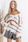 Mellony Distressed Sweater - LaceAmor 