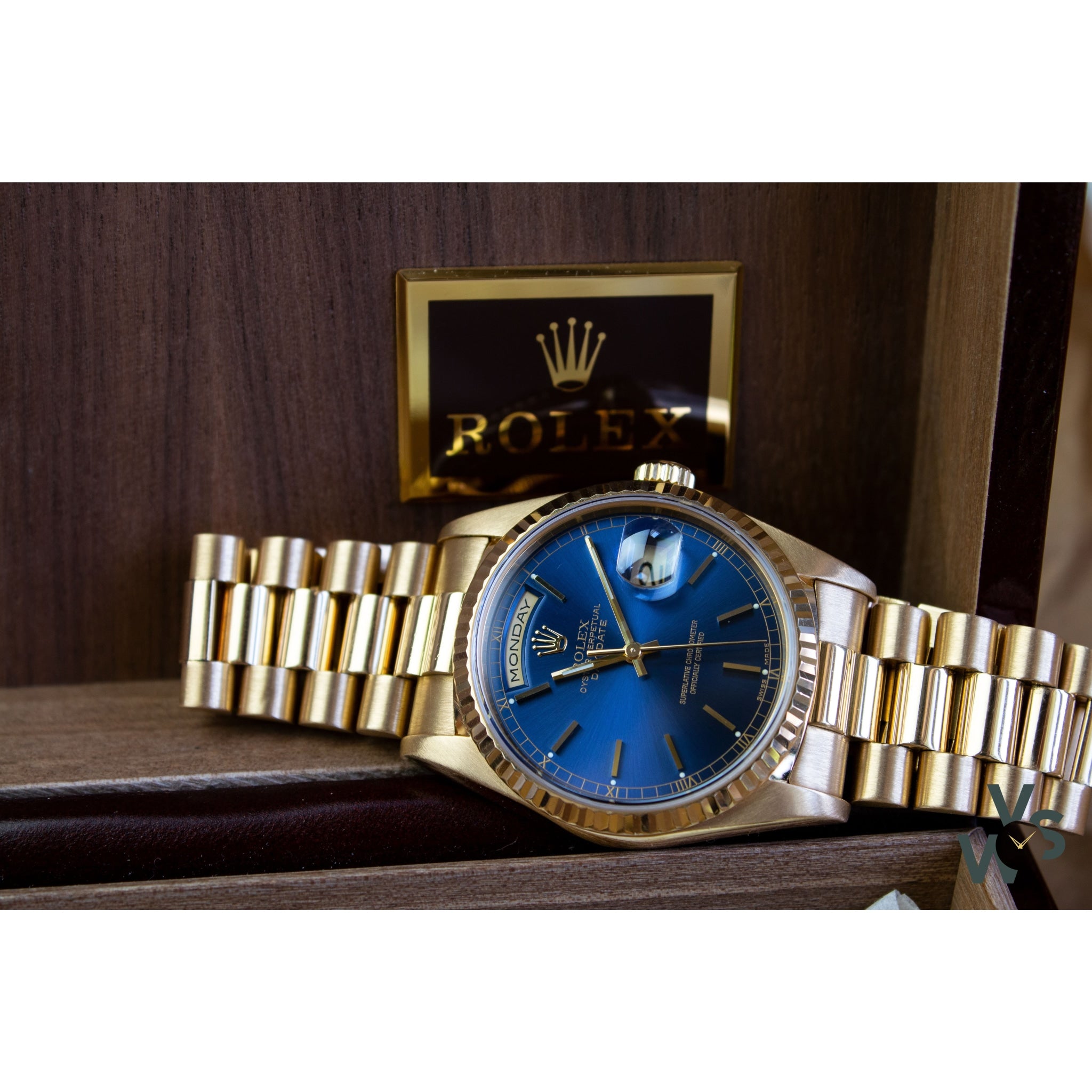 rolex 18238 blue dial