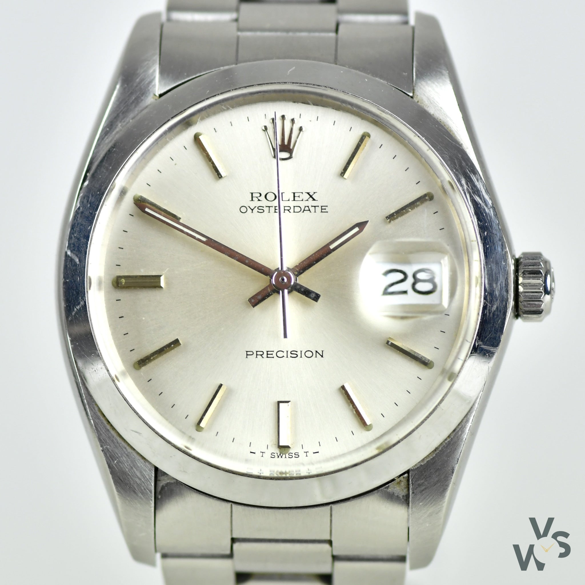 c.1984 Rolex Oysterdate Precision - Stainless Steel 6694 - Calibe – Watch Specialist