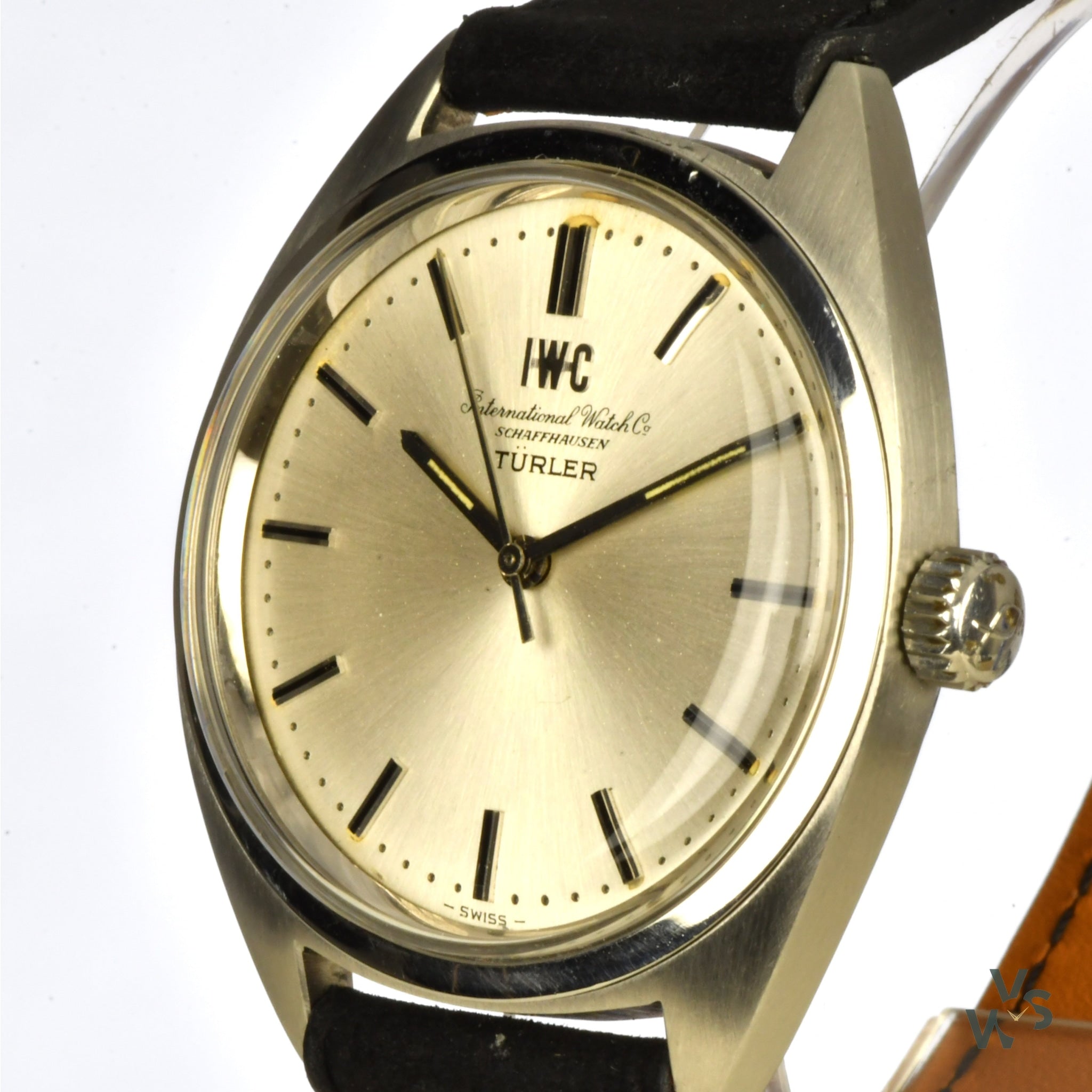 IWC Stainless Steel Watch with Calibre 89 Movement - Dual Signed Turle ...