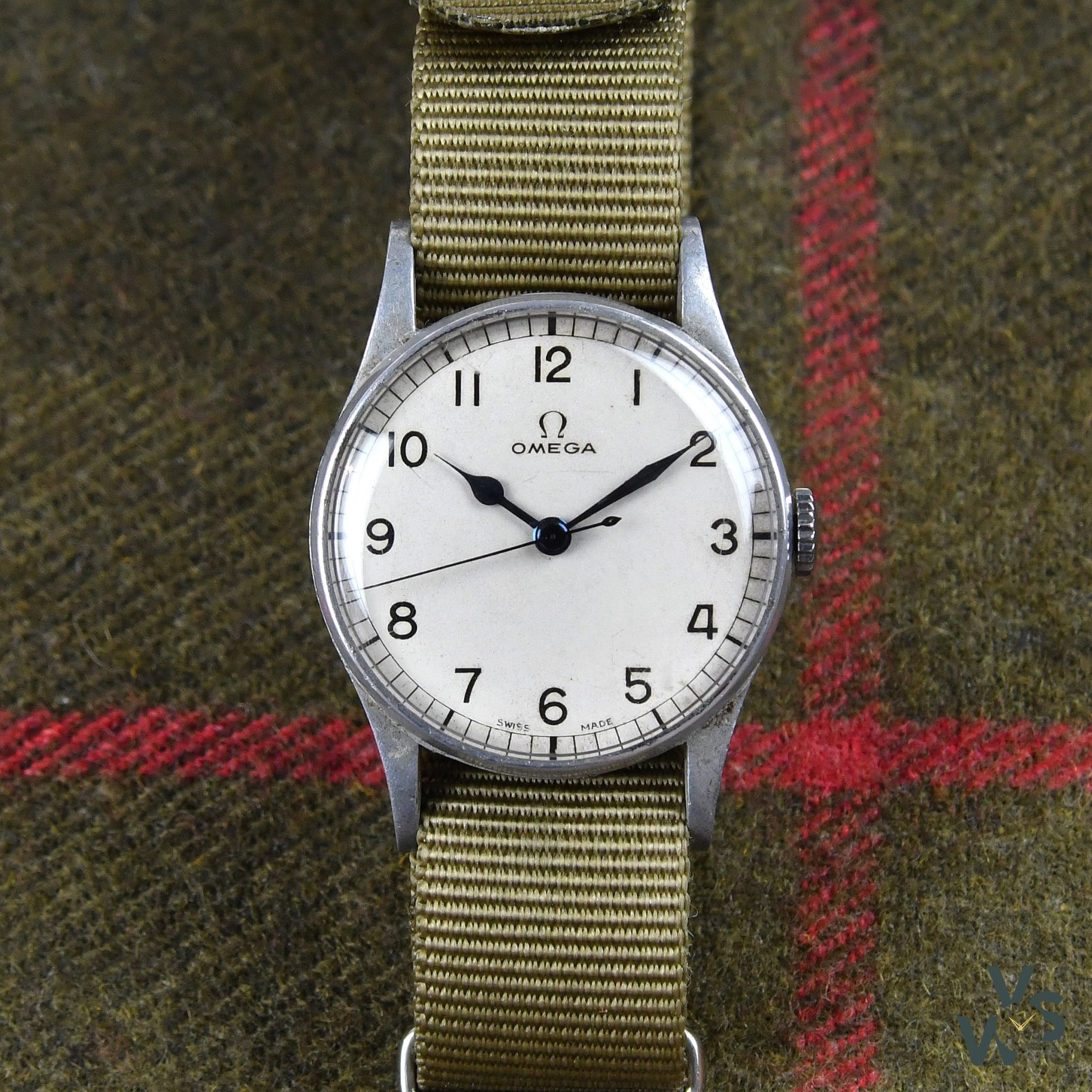 omega military watch vintage