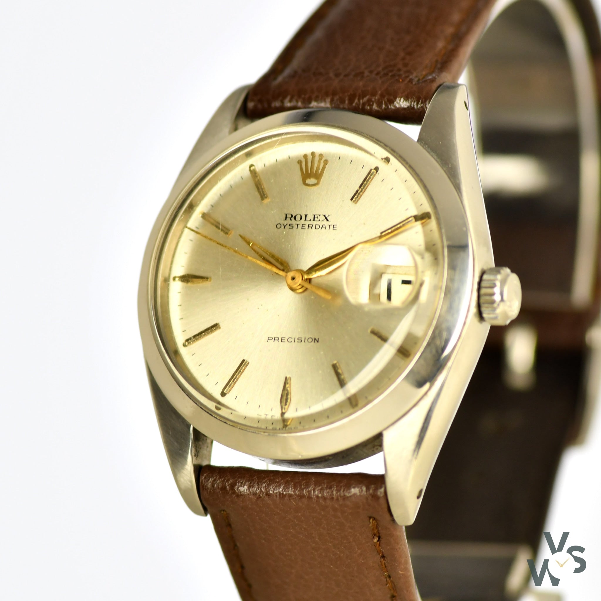 Vintage Rolex Oysterdate Precision 6694 - Manually-Wound - Cal. 1 – Vintage Watch Specialist