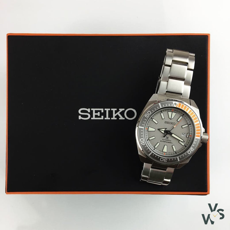 Seiko Prospex Limited Edition Dawn Grey Samurai SRPD03K1 ***SOLD*** –  Vintage Watch Specialist