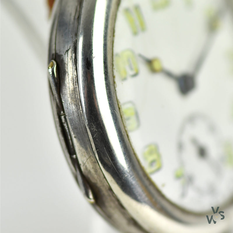 Silver Trench Watch with Articulated Lugs - Vintage Watch Specialist