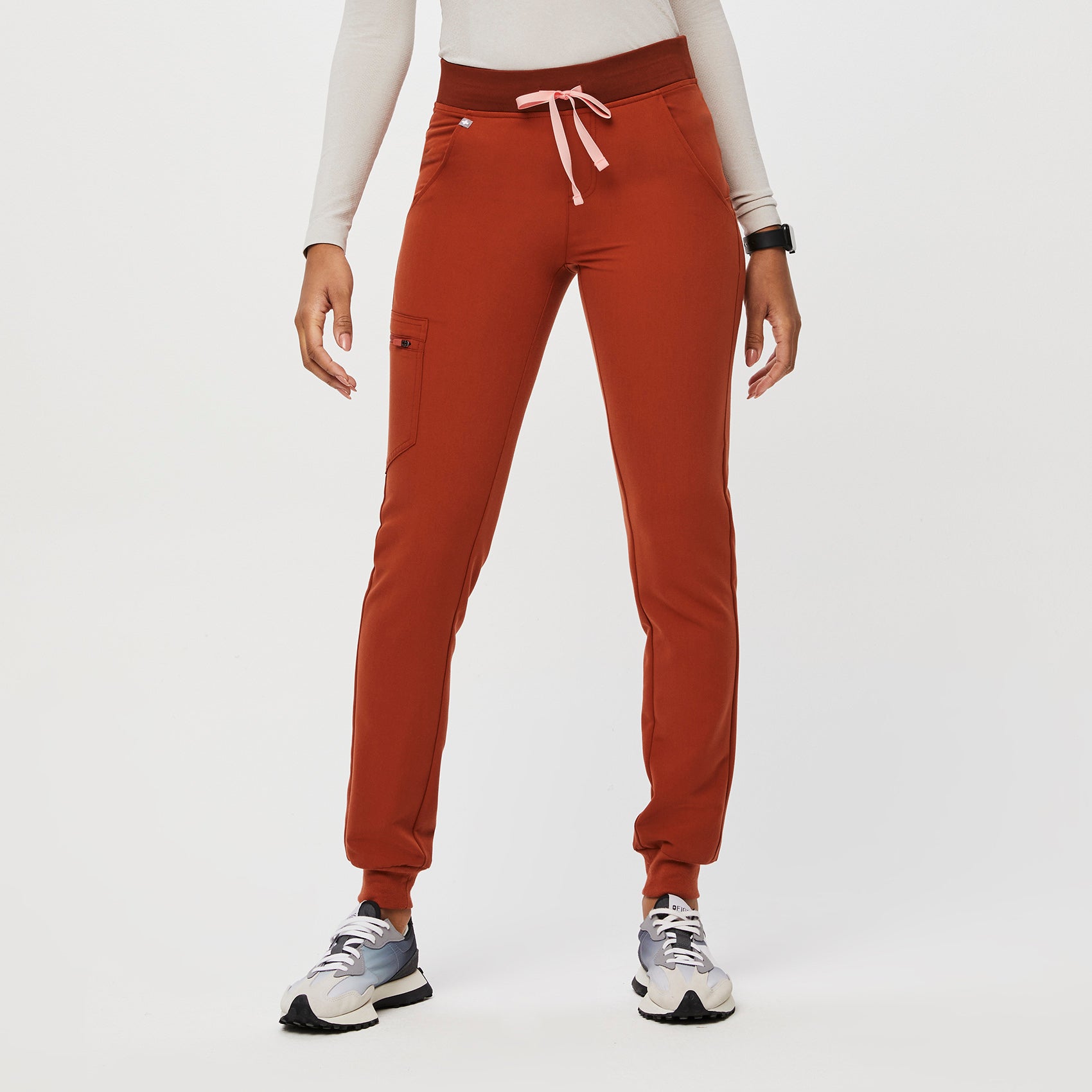 Women's Burgundy PINK Brand Drawstring Sweatpants Size S U1