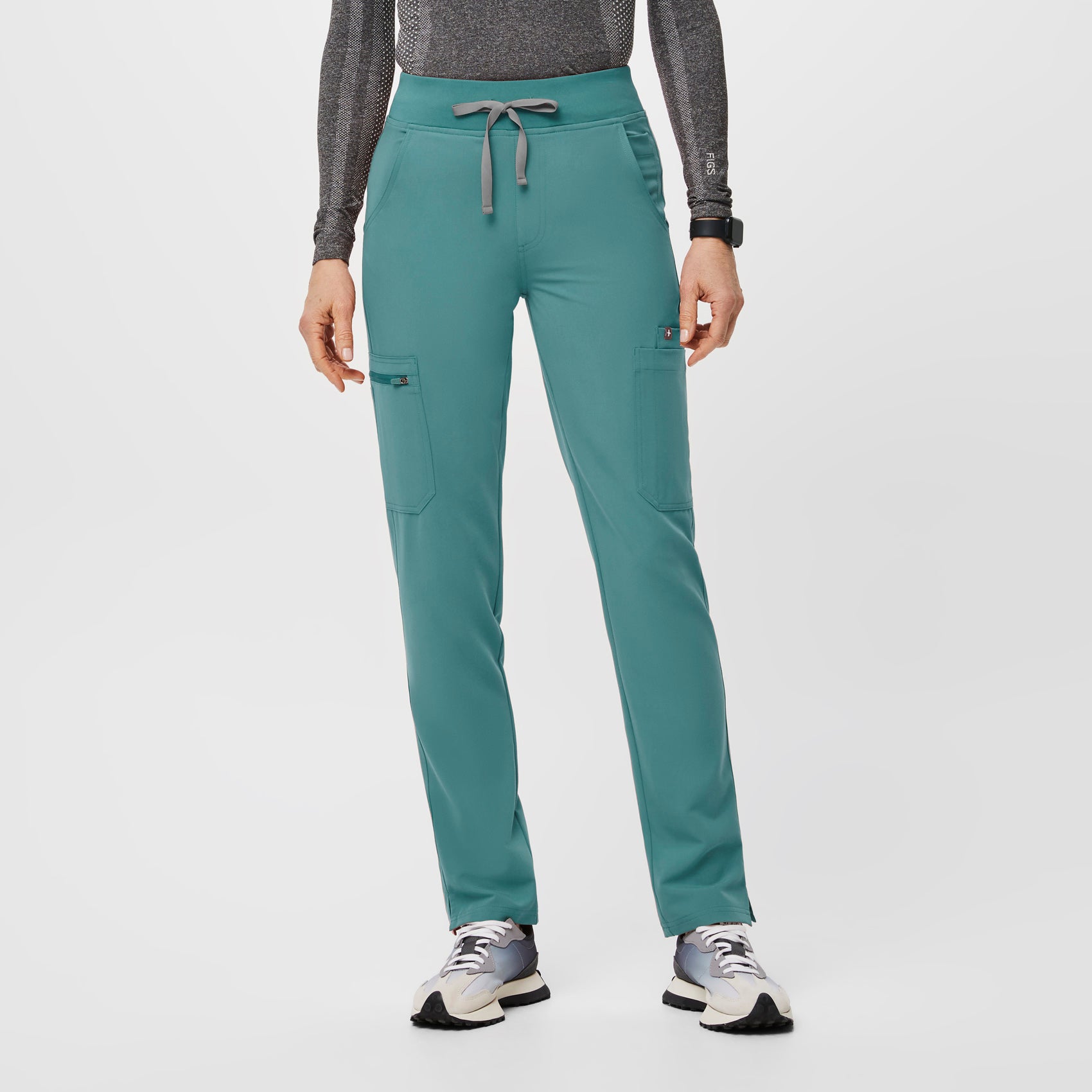 Women’s High Waisted Yola™ Skinny Scrub Pants - Hydrogreen · FIGS