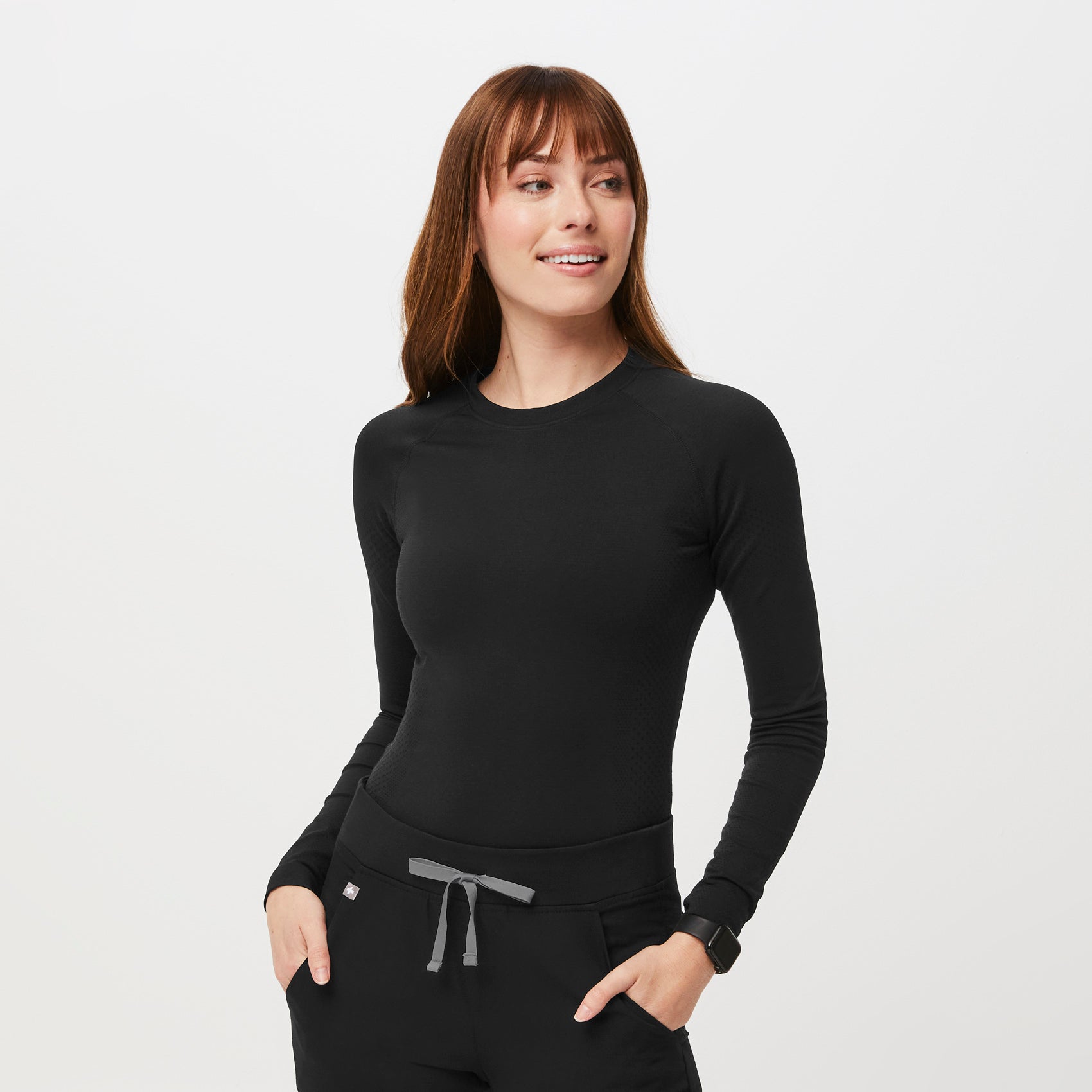 Longsleeve V Neck Bodysuit - Black – BOA