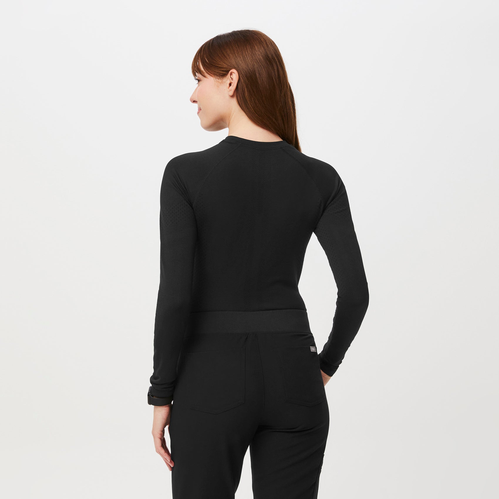 Women's Salta Bodysuit - Black · FIGS
