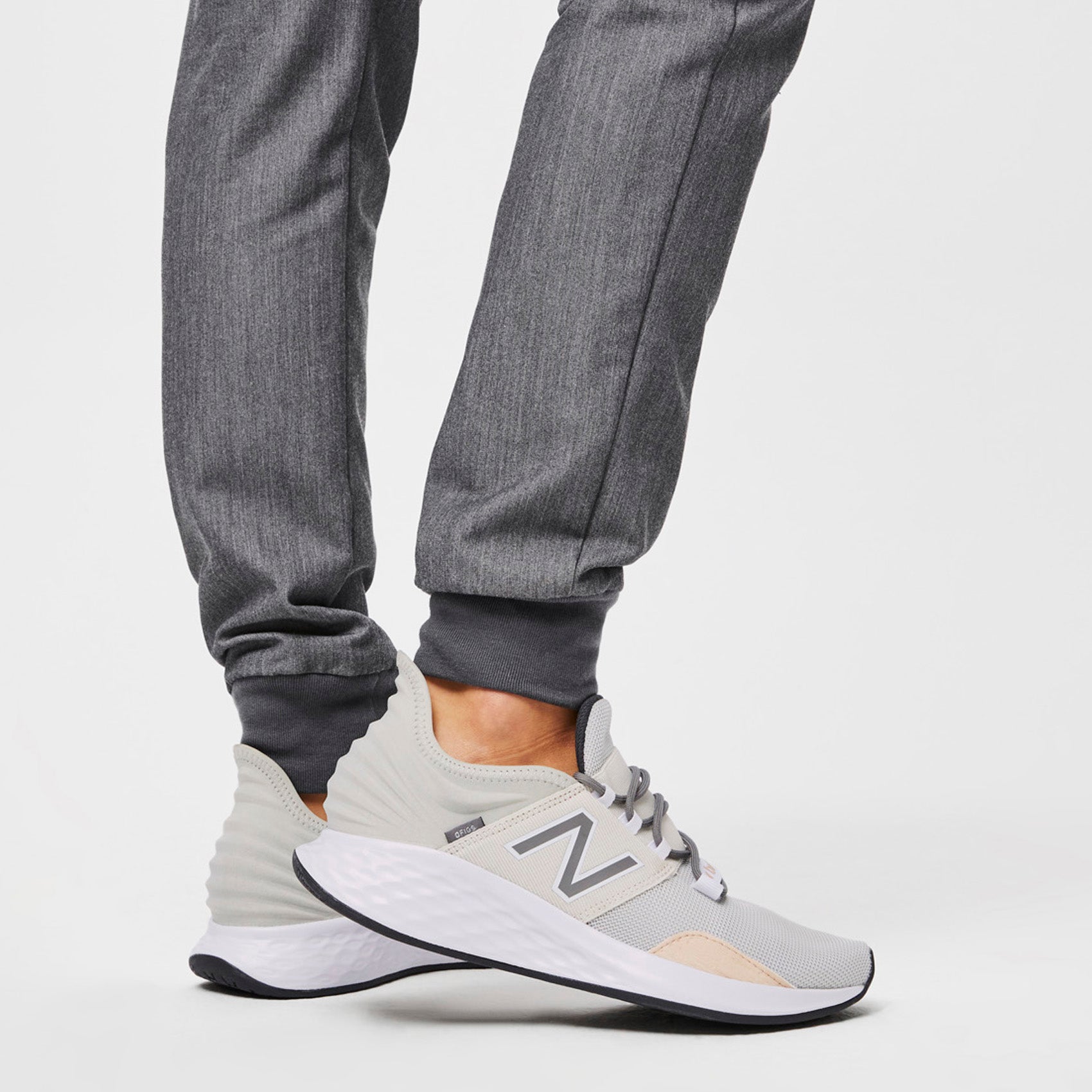 New Balance NB S Small Dry Womens Leggings Heather Gray Pull On