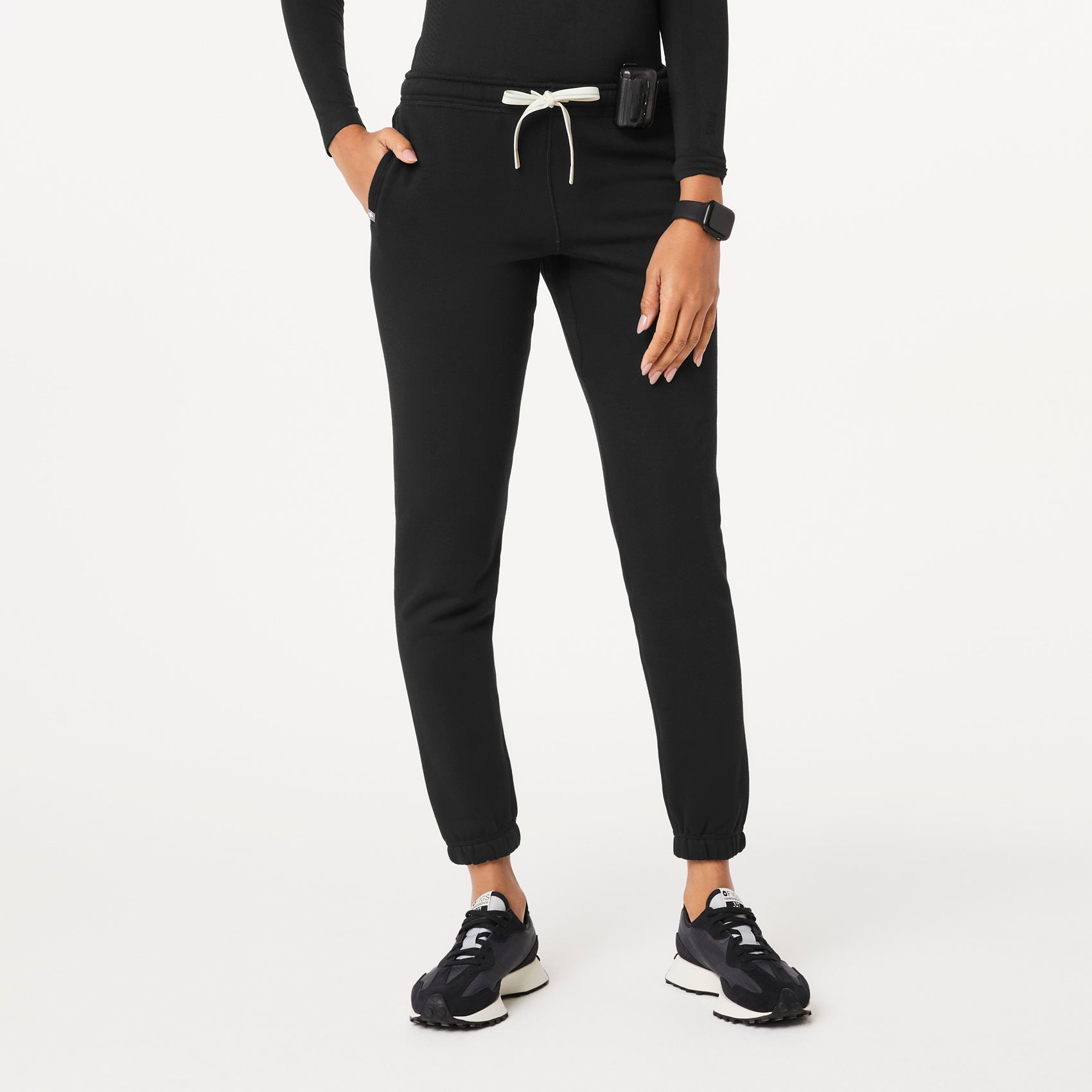 Women's Off-Shift Racing Jogger Sweatpant™ - Racing Black · FIGS