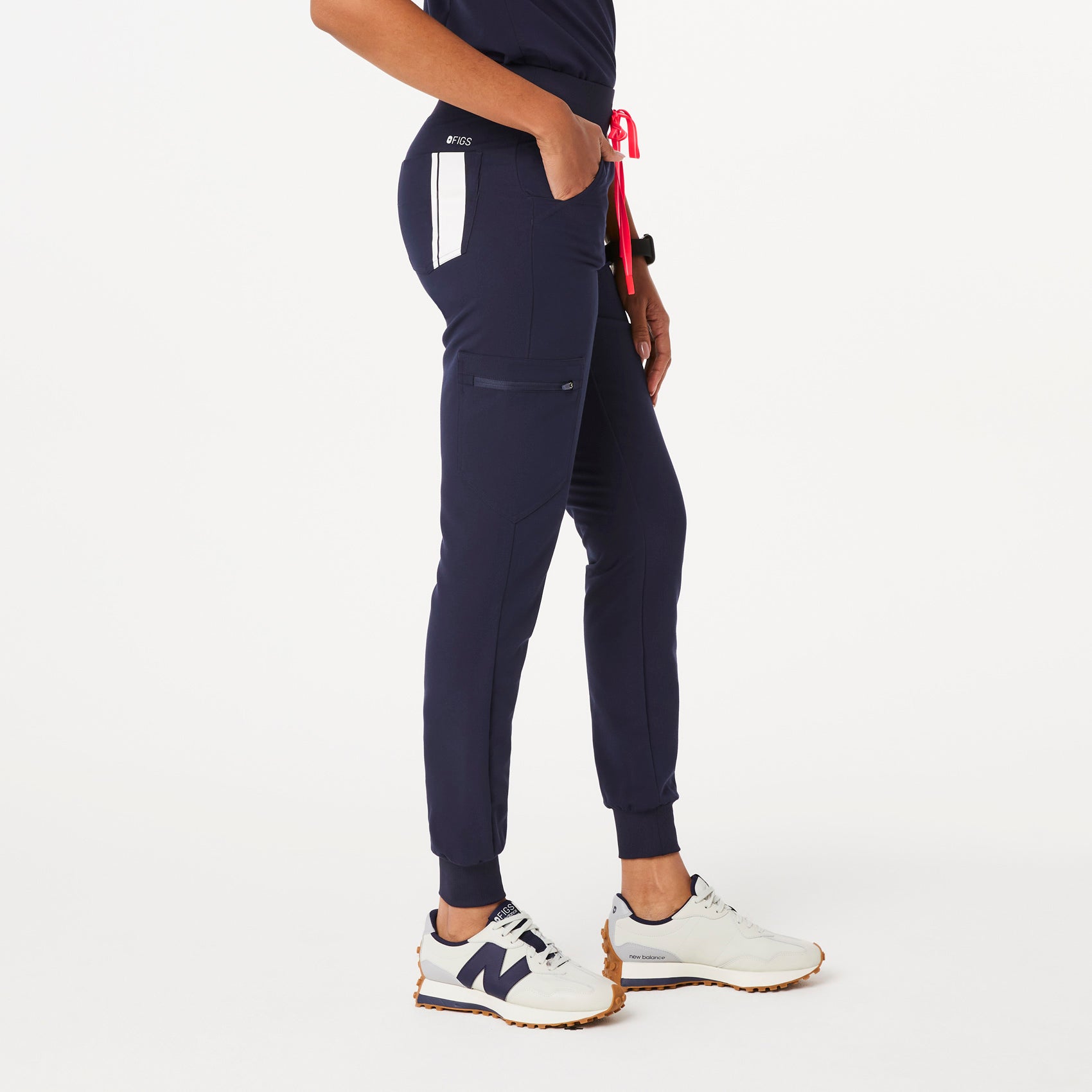 Track Figs Women's Zamora Jogger Scrub Pants - Dusty Blue - XL 