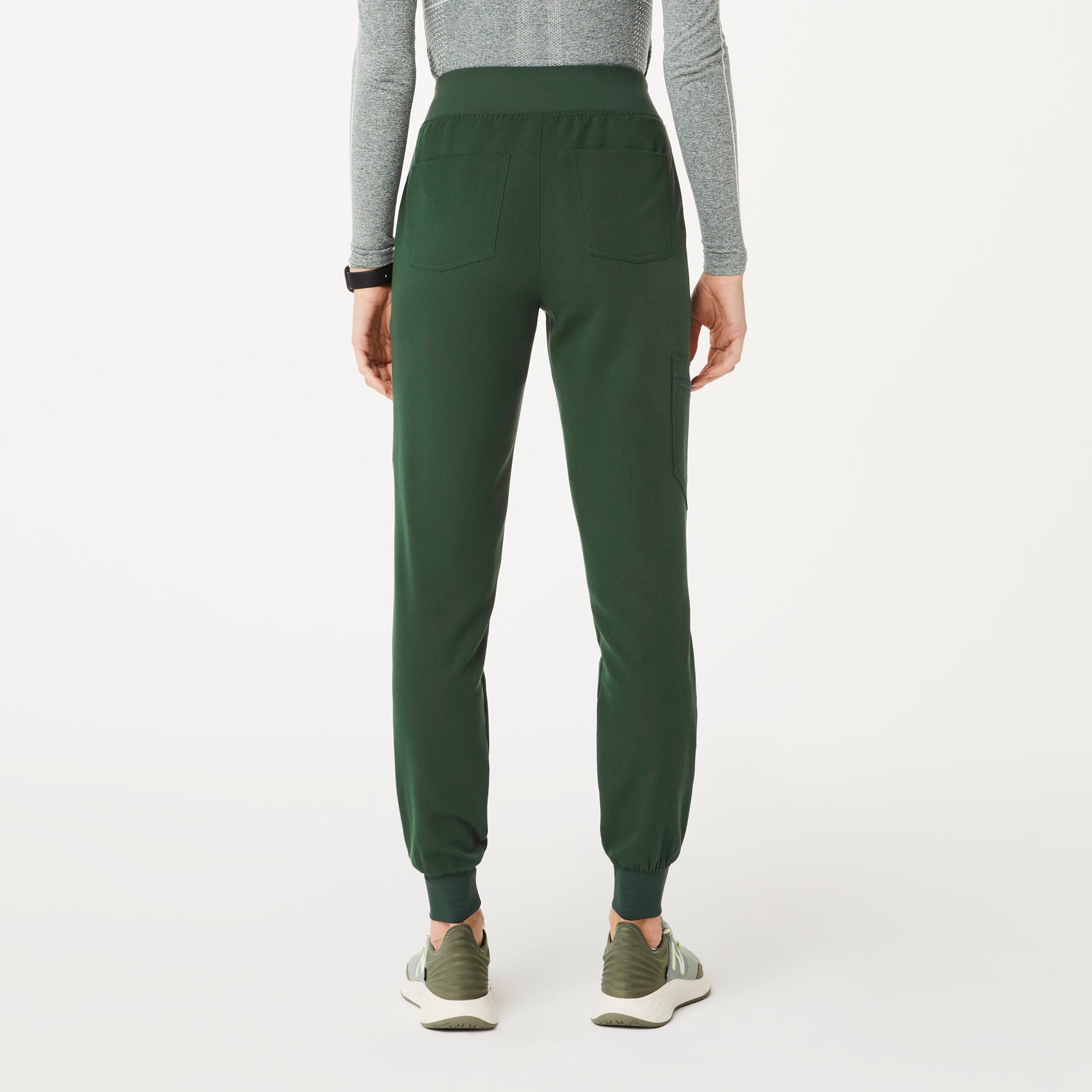 Women's Zamora High Waisted Jogger Scrub Pants - Dark Olive · FIGS