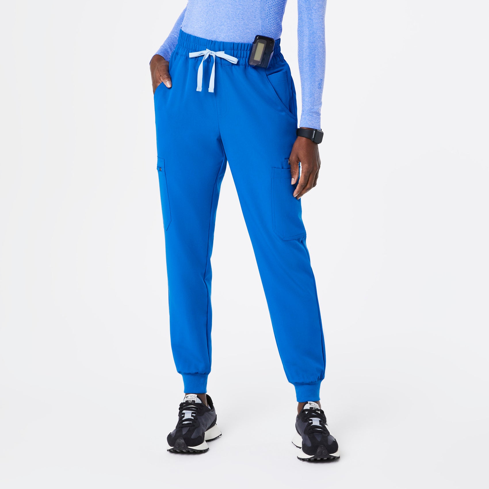 Track Figs Zamora Jogger Scrub Pants - Caribbean Blue - M - Tall at