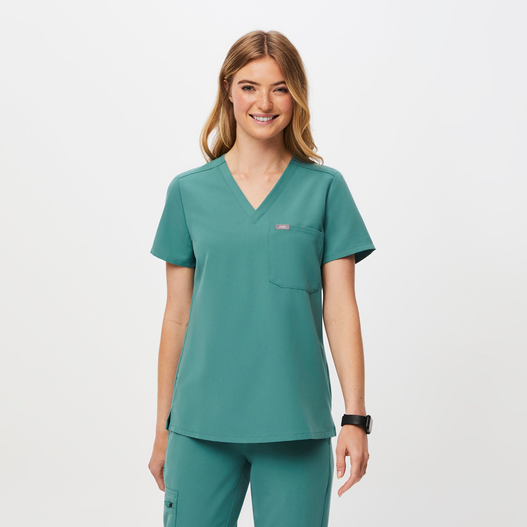 Women's Catarina One-Pocket Scrub Top™ - Cactus · FIGS