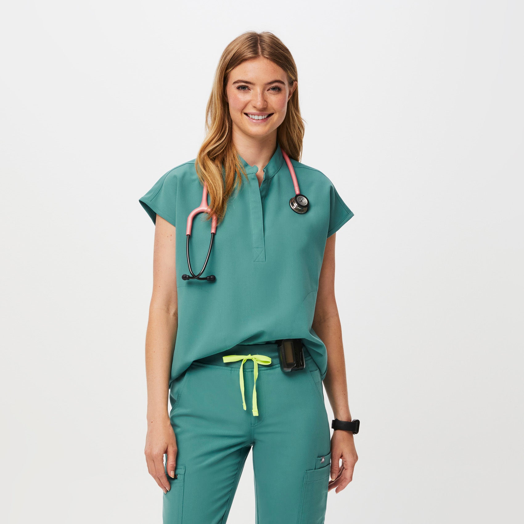 Women's Rafaela Oversized Scrub Top™ - Cactus · FIGS