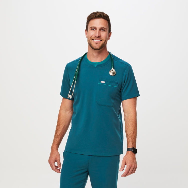 Men's Caribbean Blue Scrubs · FIGS