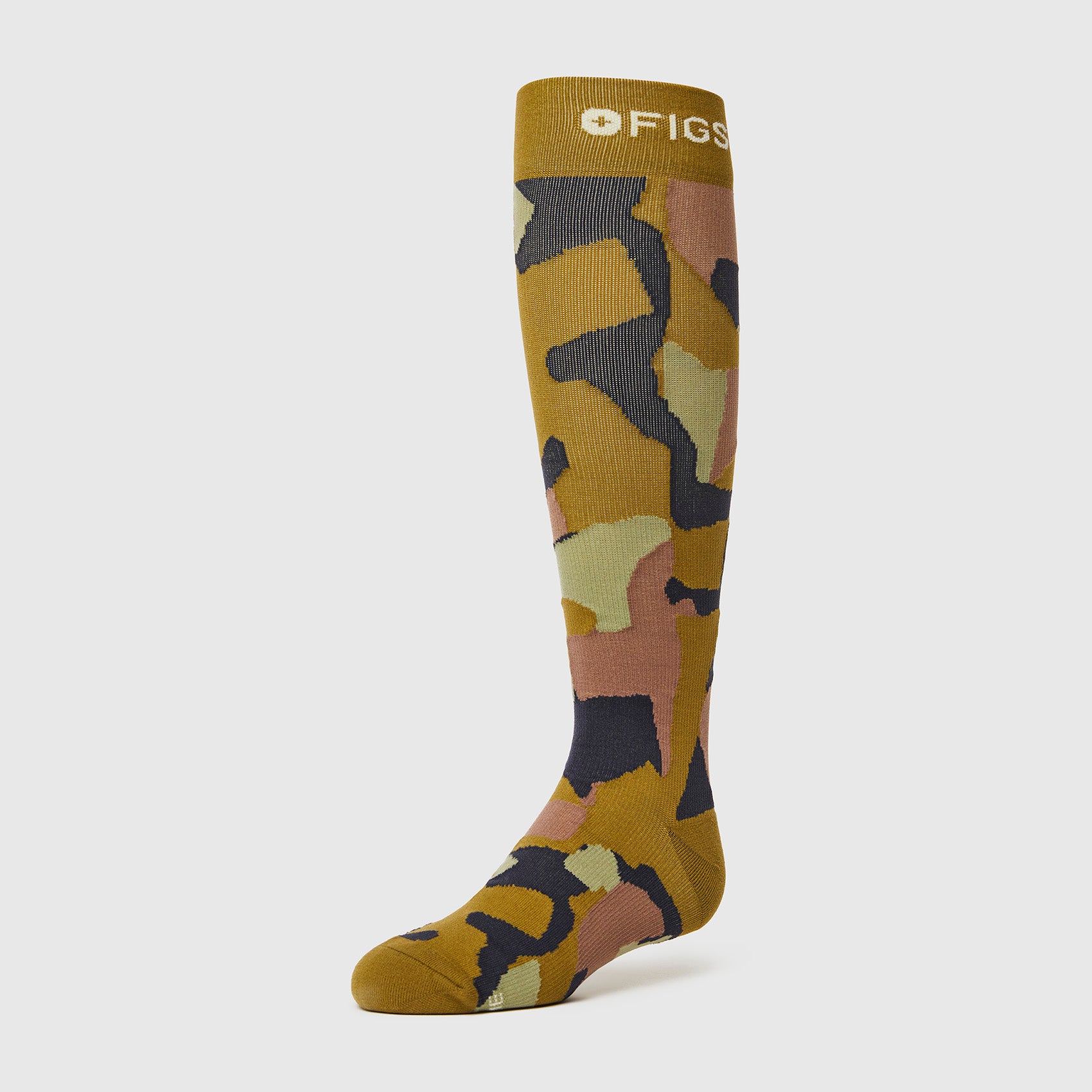 Women's Camo Compression Socks - Camo/Truffle · FIGS