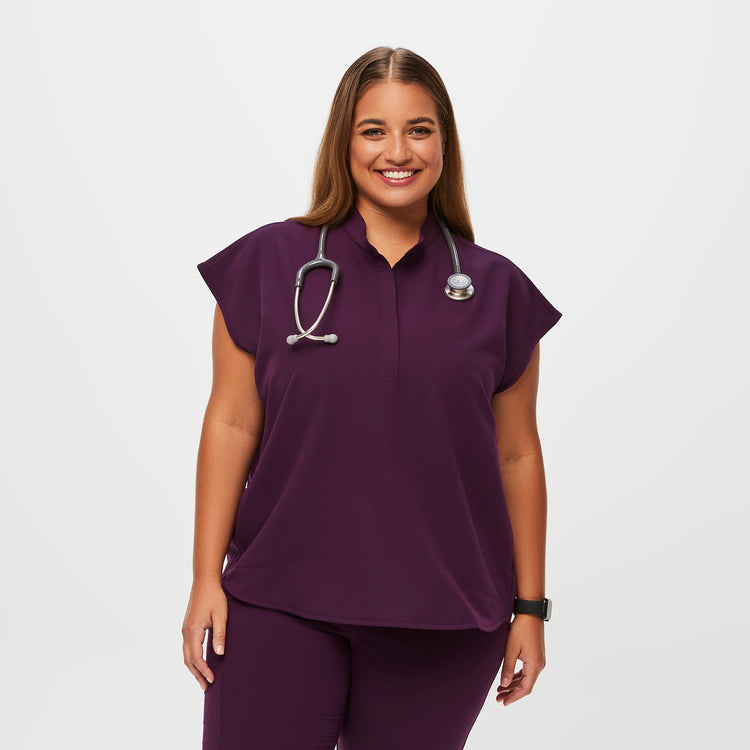 Women's Deep Purple Scrubs · FIGS