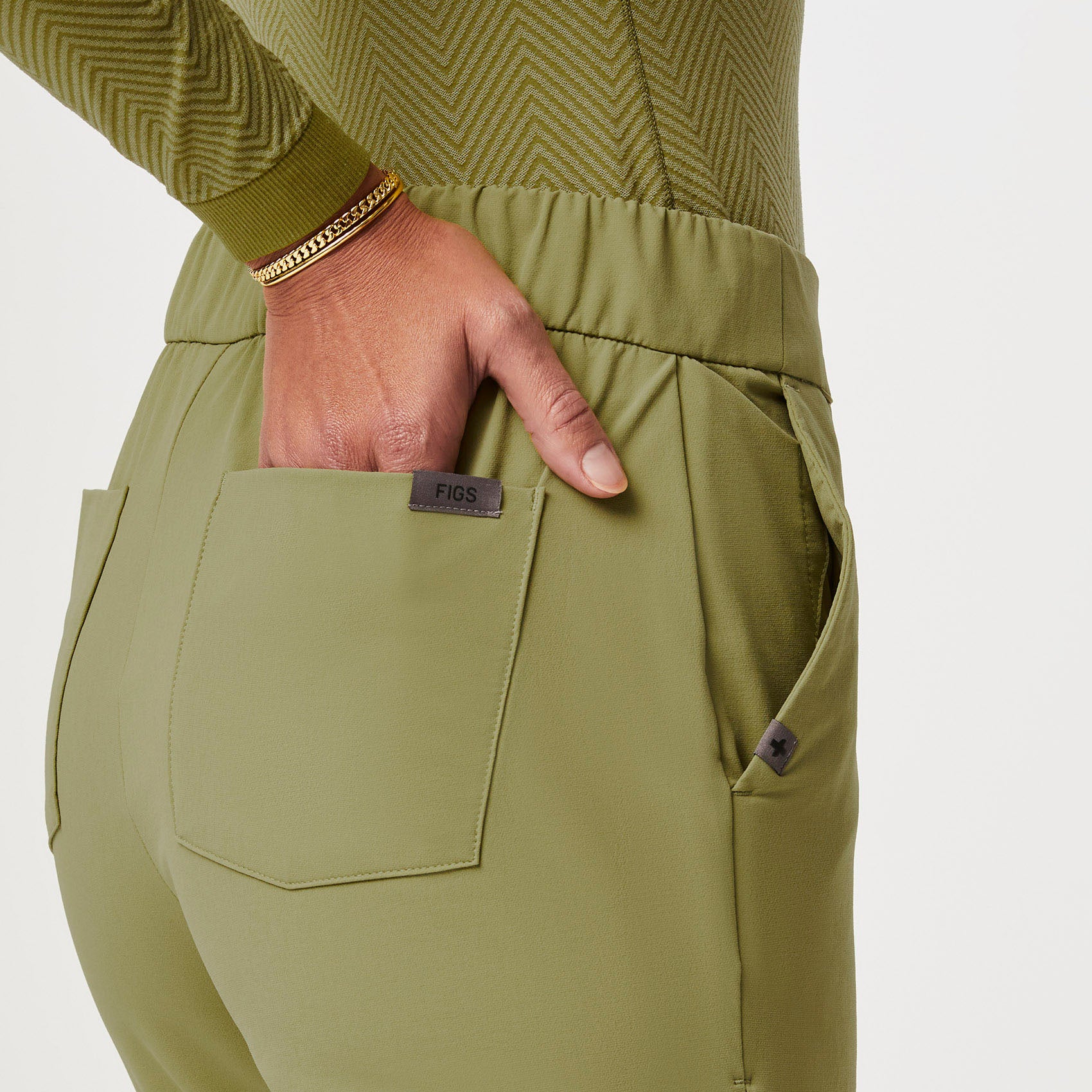 Women's FIGSPRO Skinny Zip Fly Trouser™ - Sage