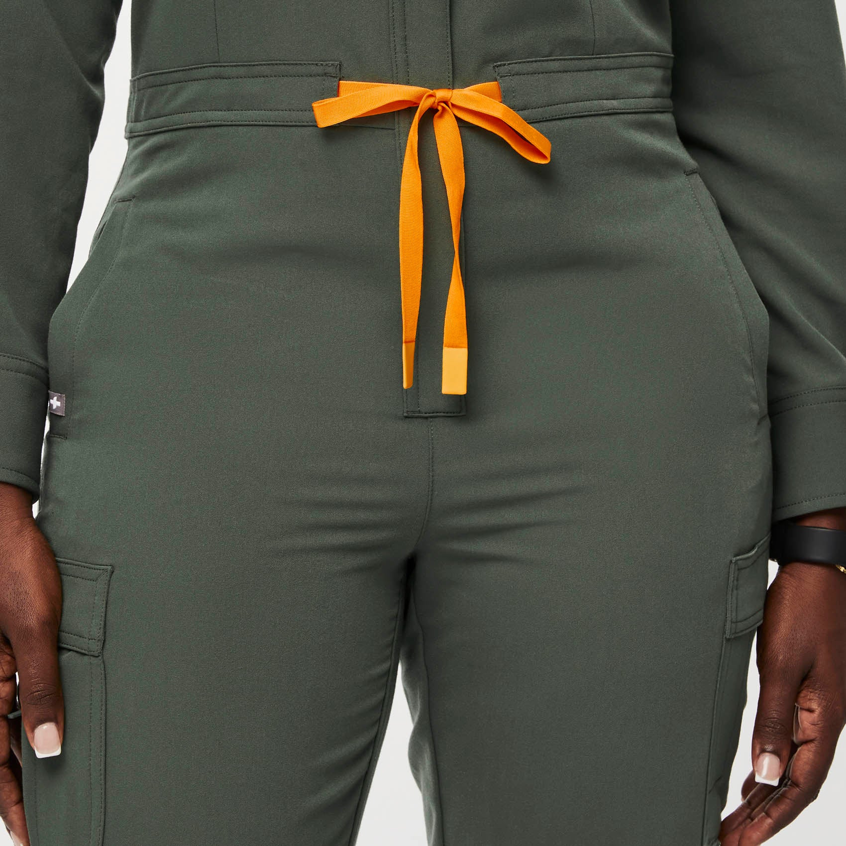 Women's Chantal Cargo ScrubJumpsuit™ - Black · FIGS