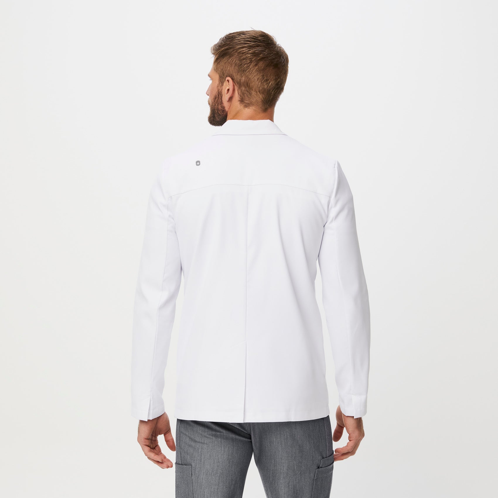 Men's Harlem Slim Short Lab Coat - White · FIGS