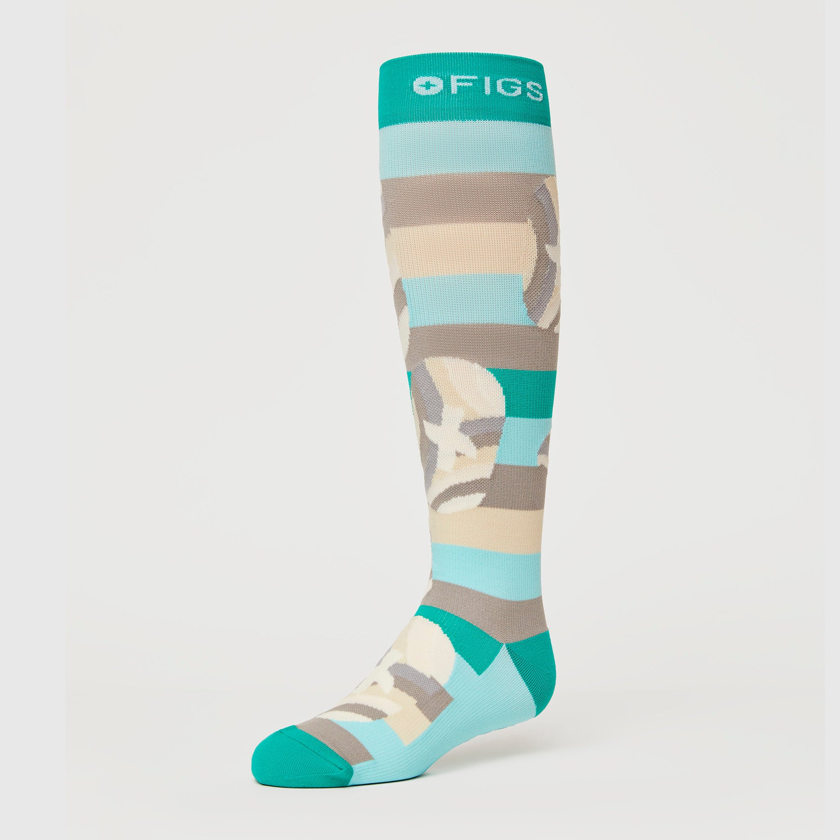 Men's Camo Compression Socks - Camo/Truffle · FIGS