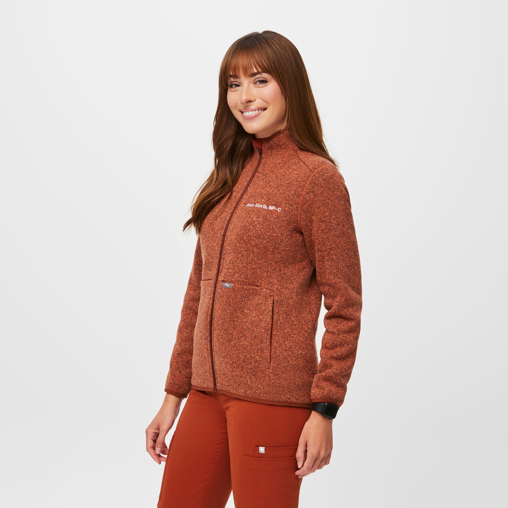 Burnt Orange Matching Knit Sweater and Pants Lounge Set XL