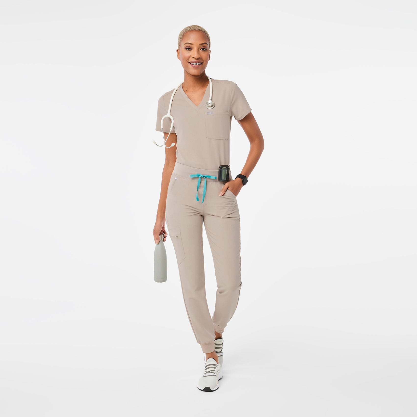 Pantalones deportivos de uniforme médico cintura alta Zamora™ para