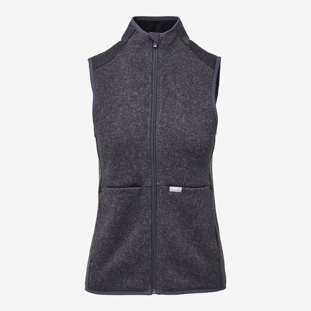 Heather Knit Open Front Cardigan Vest – ICONOFLASH