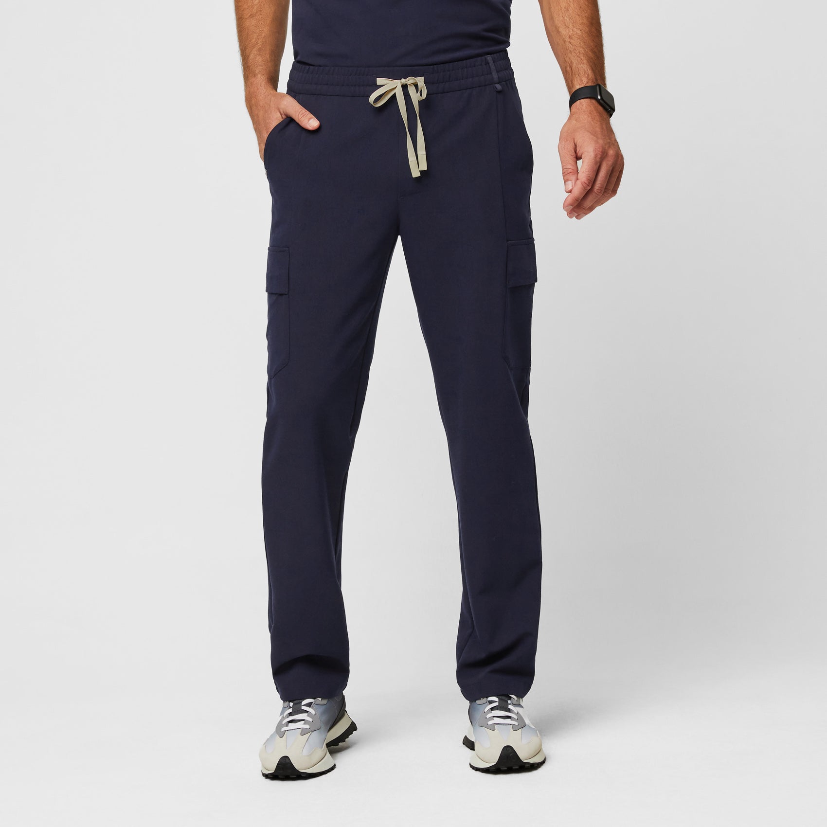 FIGS Pisco Basic Scrub Pants for Men Navy Blue, Small Short 