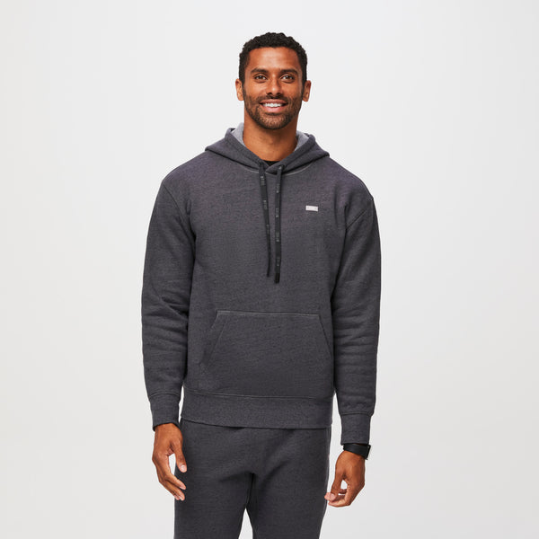 Men's Off-Shift™ Hooded Sweatshirt - Charcoal · FIGS