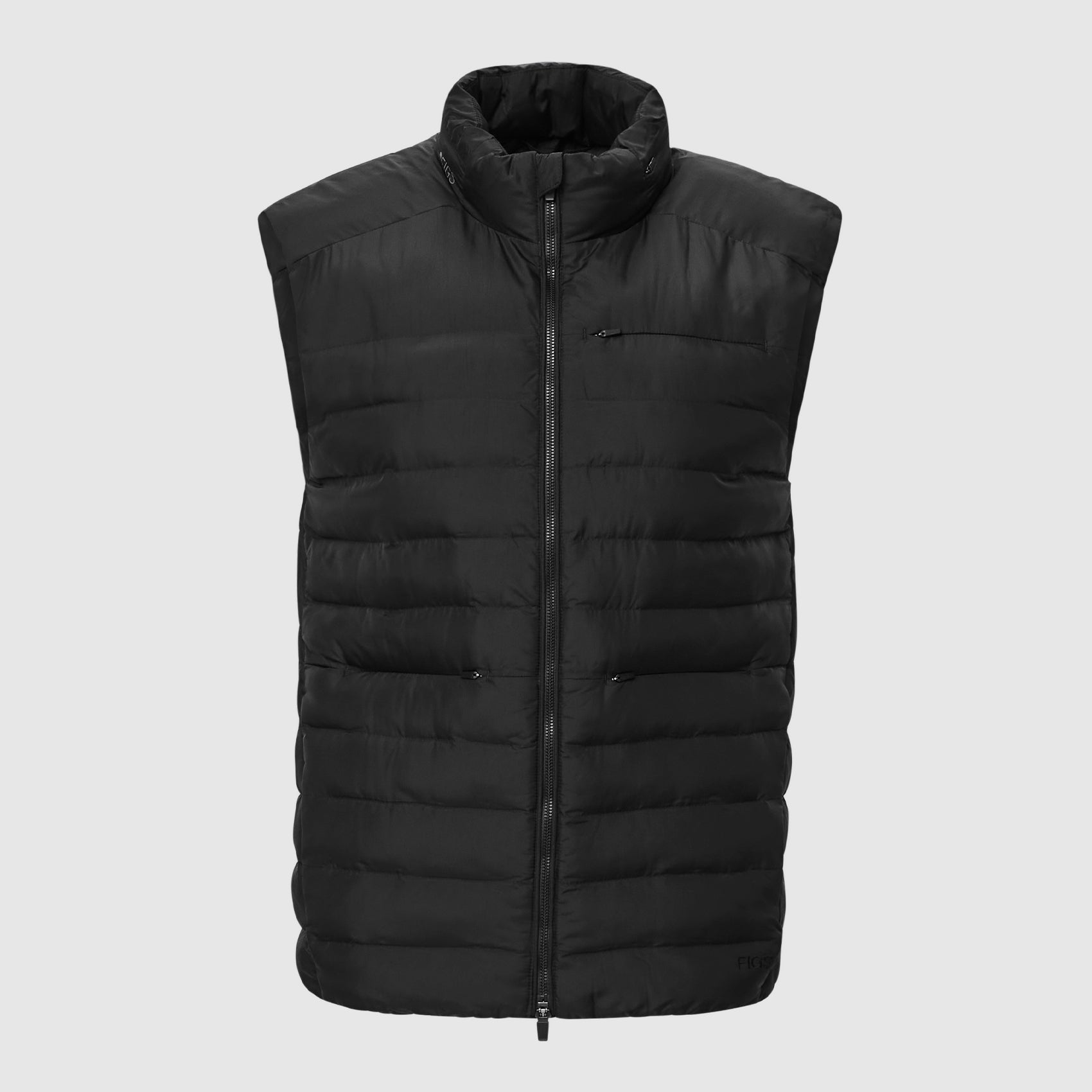 Black puffer vests