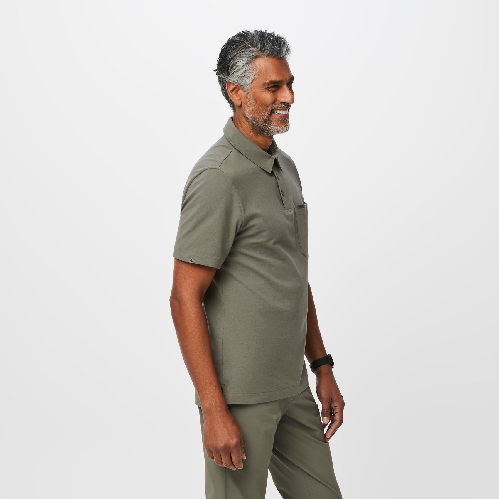 Men's FIGSPRO™ Pique Shortsleeve Polo - Agave