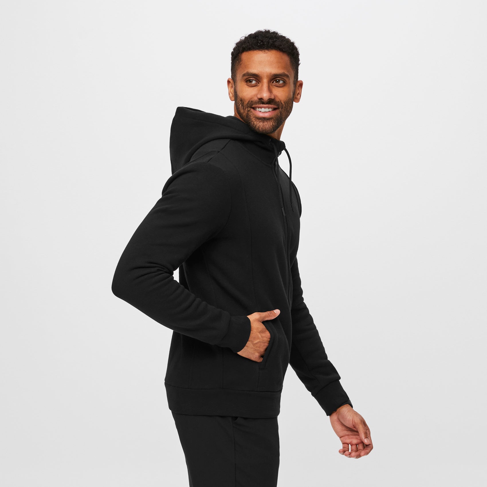 Men's Essential Hoodie - Black · FIGS