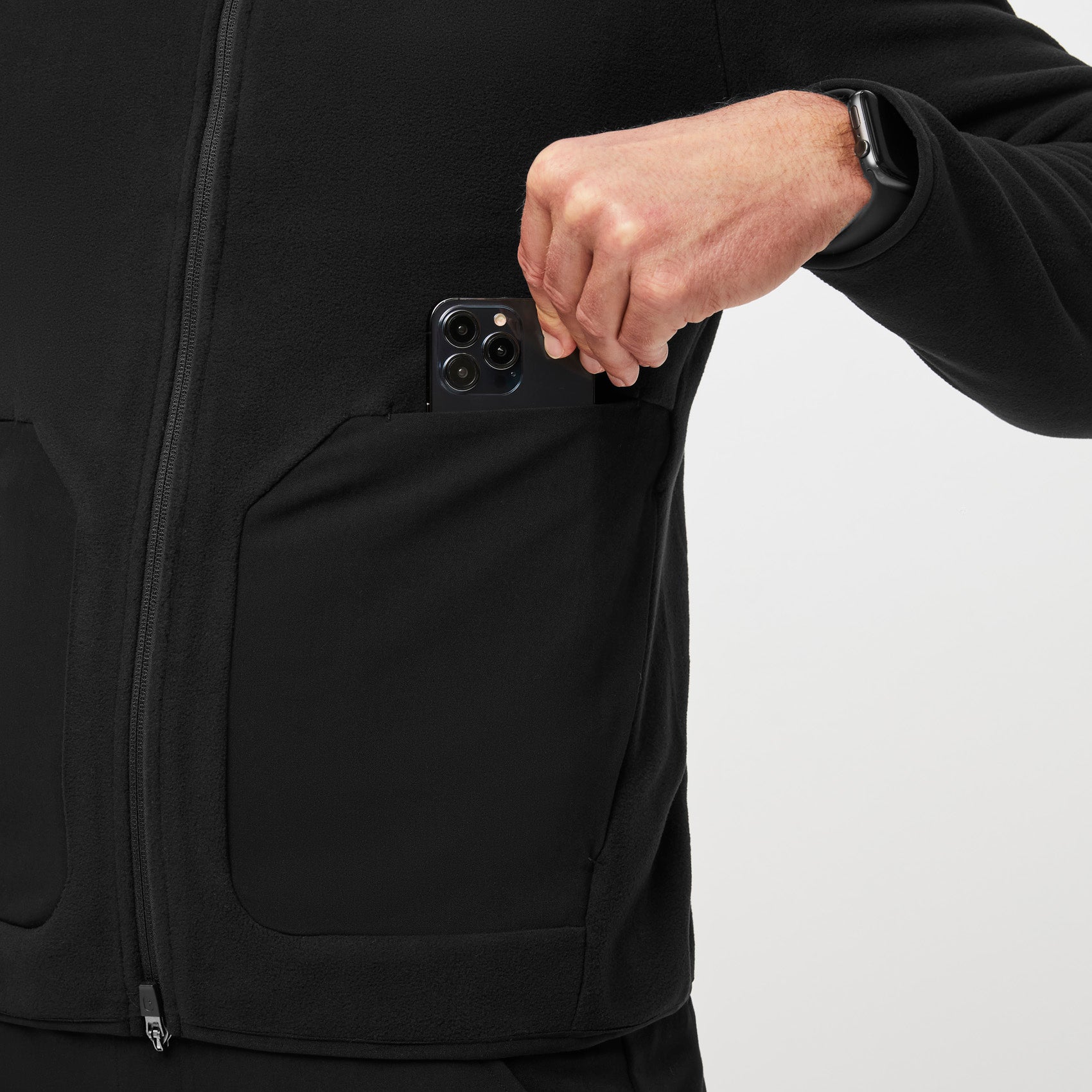 Men's On-Shift Fleece Jacket™ - Black · FIGS