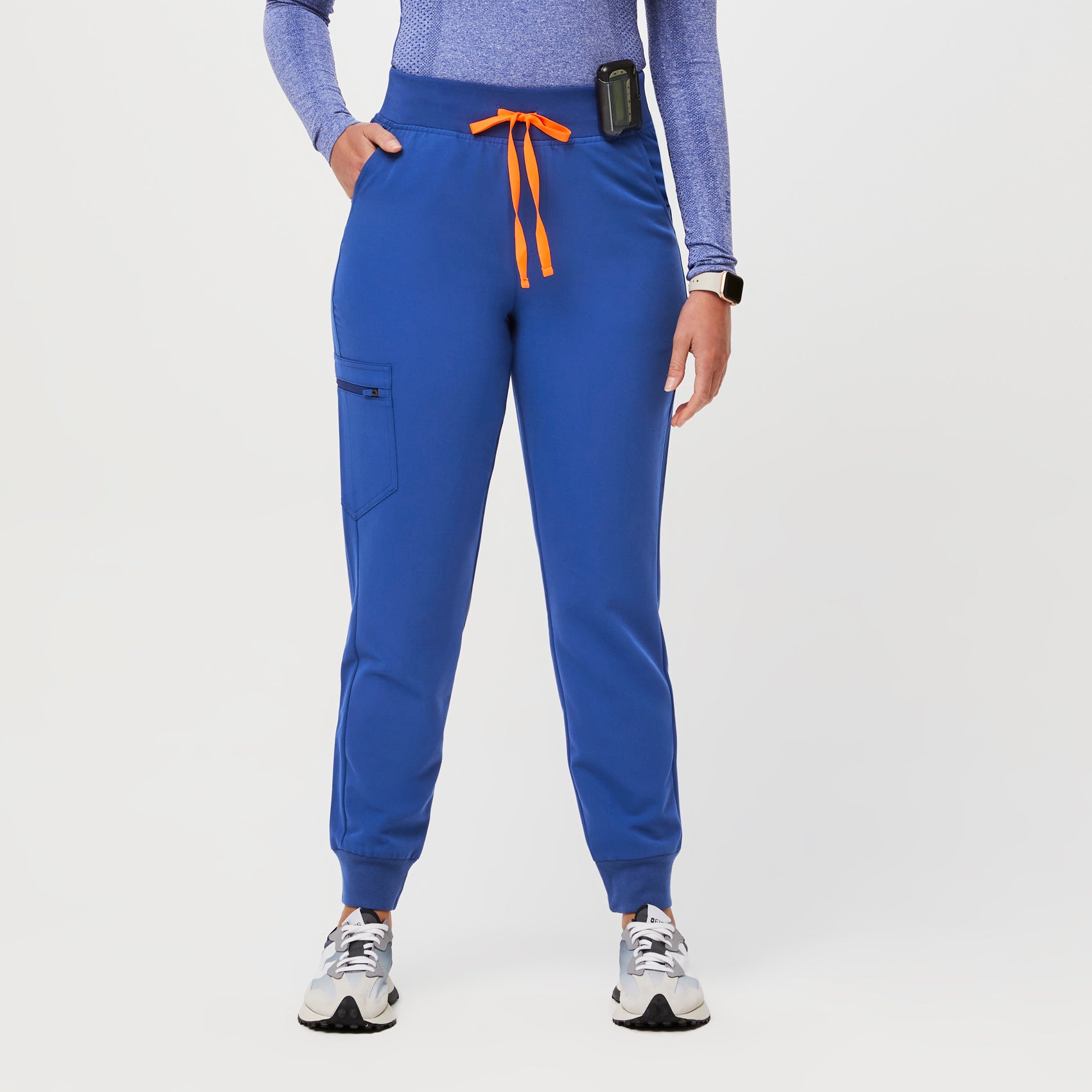 Women’s High Waisted Zamora™ Jogger Scrub Pants - Winning Blue · FIGS