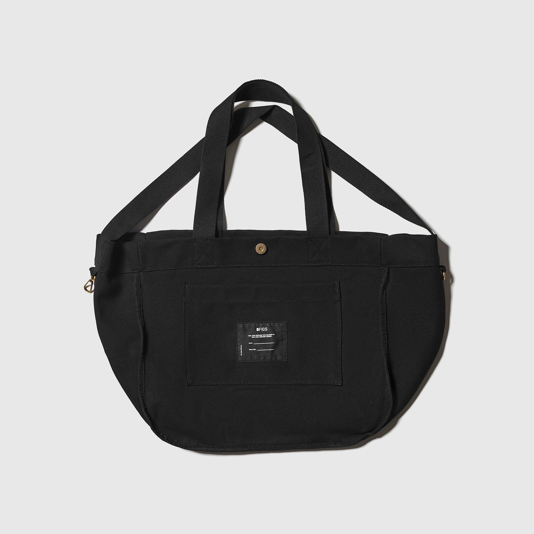 Figs Canvas Tote Unisex Black O/S