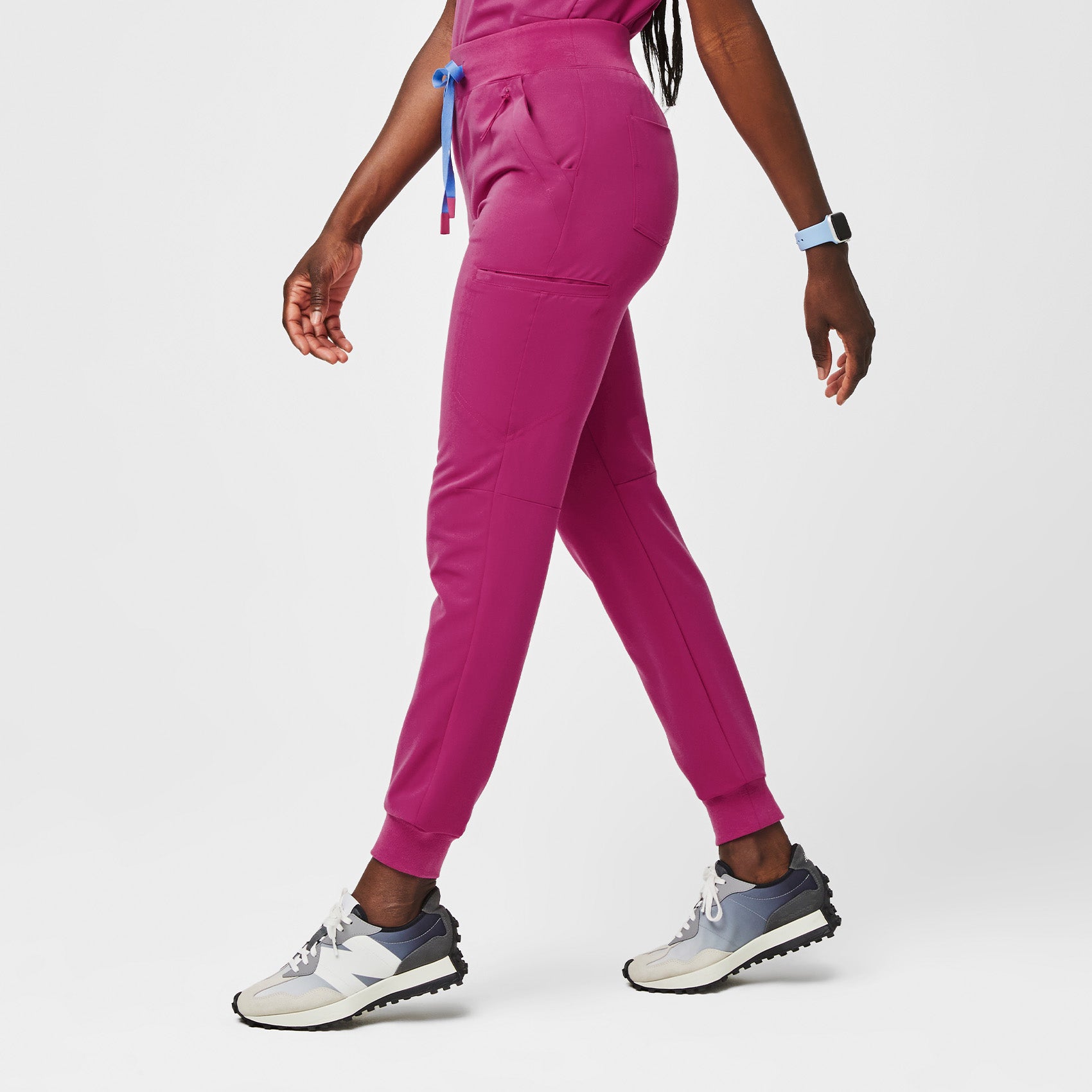 Women's Athletic Jogger Scrub Pant in Raspberry by White Cross