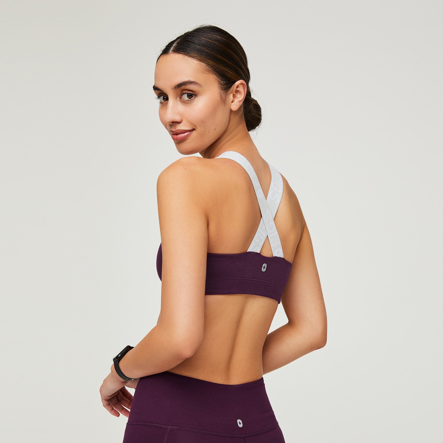 Performance-Sport-BH für Damen - AMETHYSTFARBE · FIGS