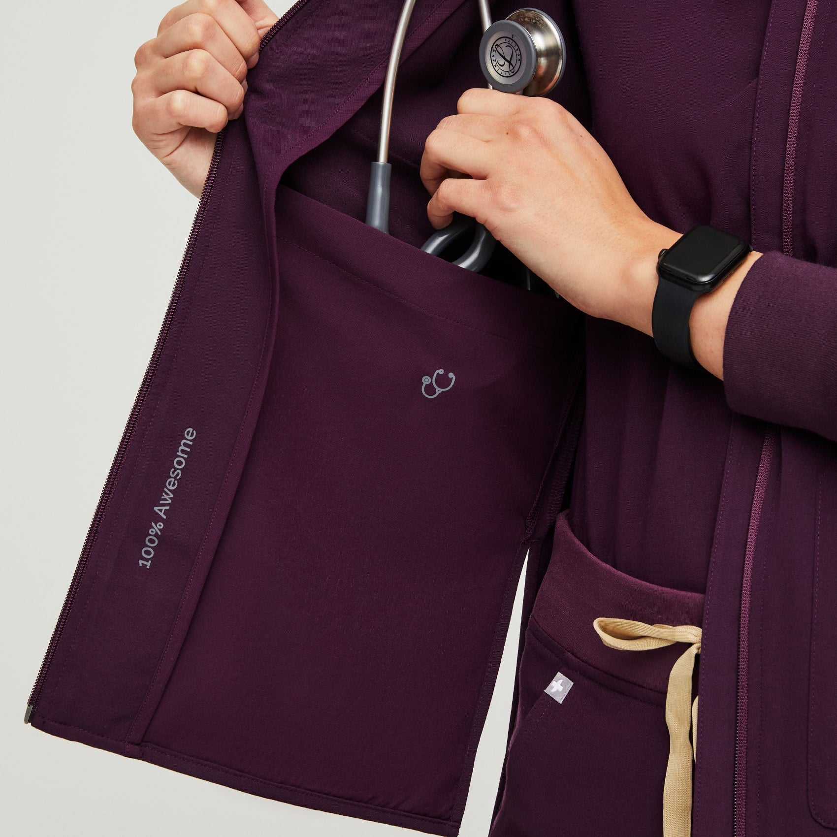 FIGS - Not only do we have scrub jackets, they've been designed with  function in mind - 7 pockets and ease of movement make her essential. ☝️  Find the Bellery Scrub Jacket
