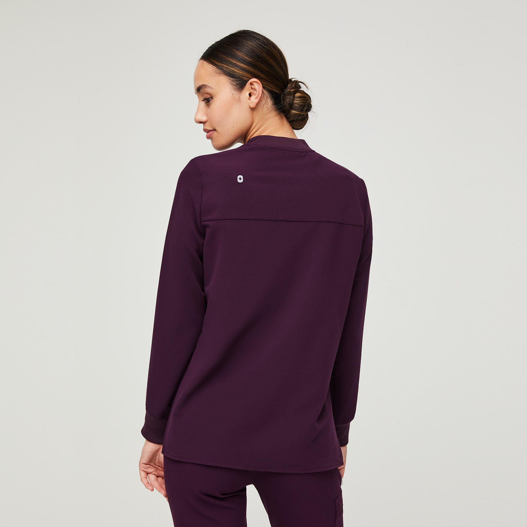 Women's Bellery Scrub Jacket - Black · FIGS