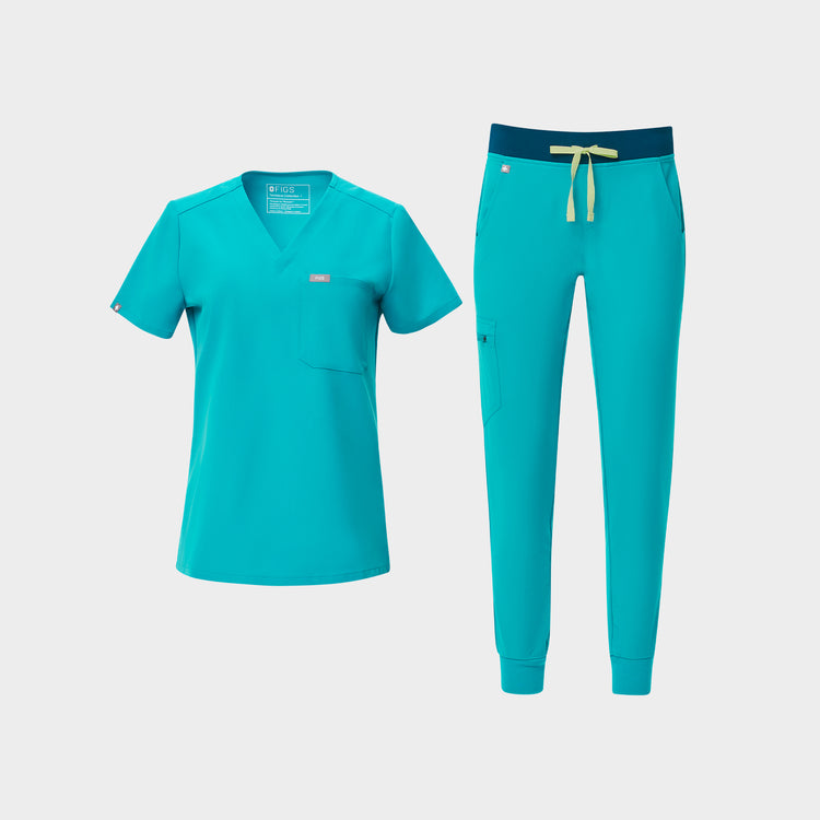 Women's Teal Scrubs · FIGS