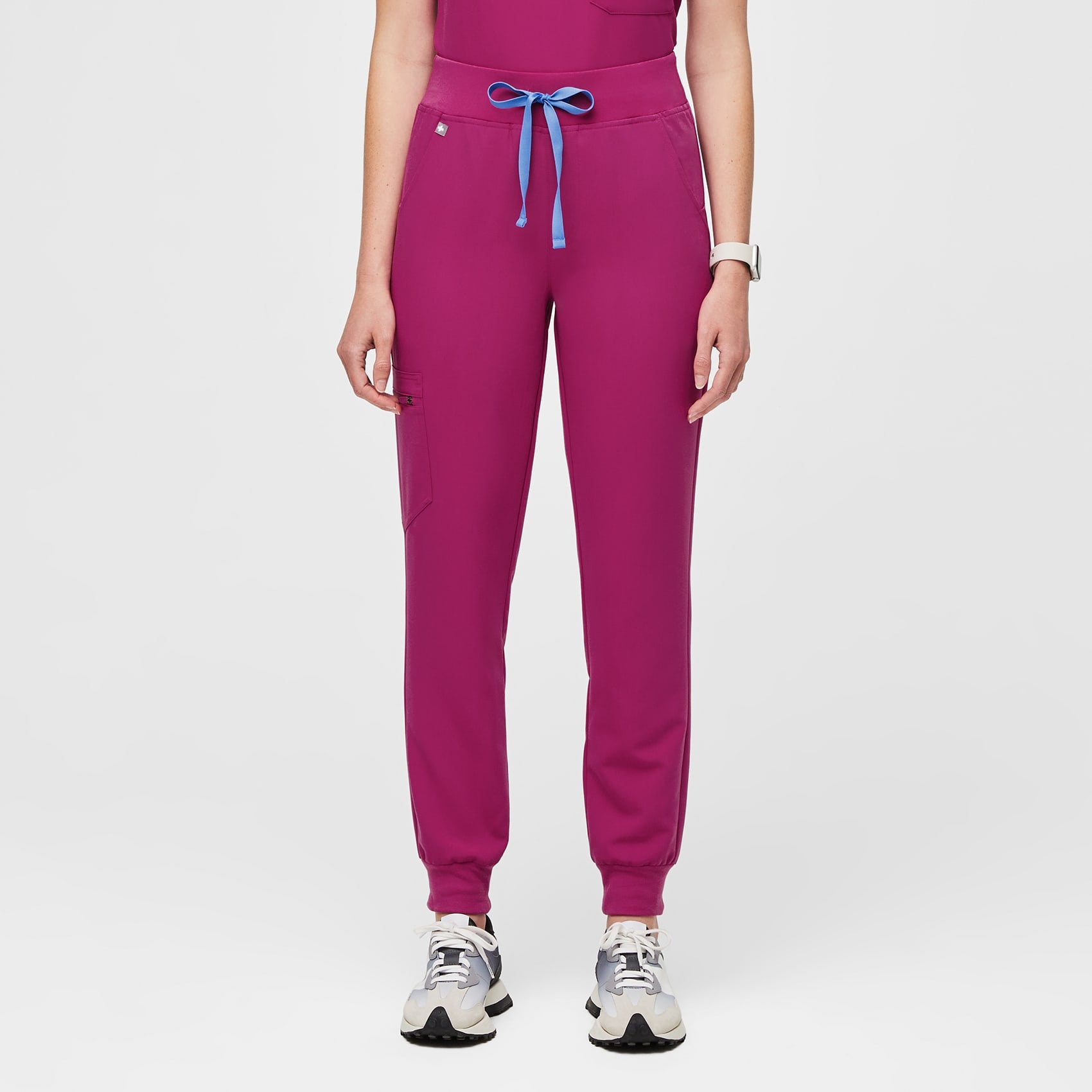 Pantalones deportivos de uniforme médico cintura alta Zamora™ para mujer -  Rosa ultra · FIGS